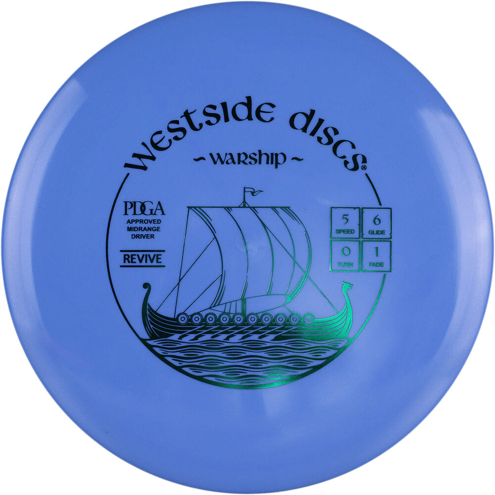 Westside Discs Warship Revive Blue Disc Golf Midrange Driver
